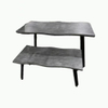 Modernes 4-Sitzer-Set mit schlichtem Design für den Außenbereich, Schulmöbel, Café, Kantine, Studenten, Marmor-Esstisch und Stühle