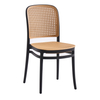 Französischer Stuhl für den Innen- und Außenbereich, Möbel, Garten-Café-Stuhl, moderne stapelbare Esszimmerstühle aus Rattan-Kunststoff